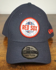 New Era 39Thirty Boston Red Sox Navy Blue White Red Fitted Hat Men's Size L/XL - Picture 1 of 5