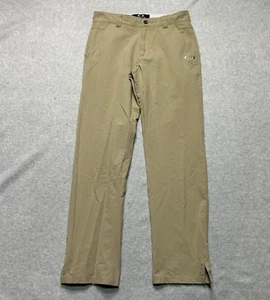 Oakley Take Golf Pants 2.5 Mens Size 30 X 32 Khaki Performance Stretch - Picture 1 of 11