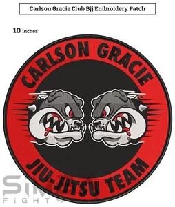 Carlson Gracie BJJ Patches BJJ Martial Arts Embroidery Patches Gracie Gi Patches - Picture 1 of 4