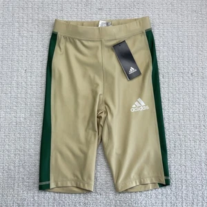 Nuevo con etiquetas Adidas Team Para hombres Talla S Corto Apretado Correr/Entrenamiento Arena Beige y Verde - Imagen 1 de 8