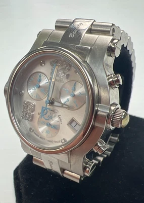 Reloj Renato Colección Belleza Edición Limitada Bebé Azul y Plata Diamantes Foto 1 de 4