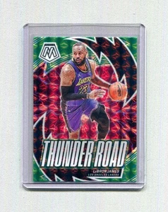 2023-24 Panini Mosaic LeBron James Thunder Road Green Mosaic #9 - Picture 1 of 2