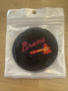 2 Braves Logo Car Cup Coasters New - Picture 1 of 1