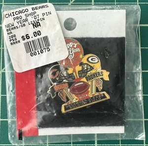 NEW 2006 Green Bay Packers vs Chicago Bears GAME DAY PIN 12/31/06  Free Shipping - Picture 1 of 3