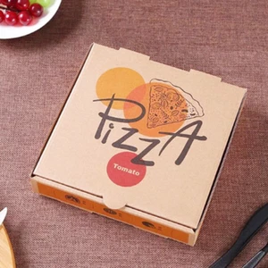 100 contenedores para llevar cajas de pizza Kraft corrugadas de 8"" pasteles muffins caja de donas - Imagen 1 de 6