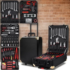 Comprehensive 816pcs Tool Kit Trolley Case Mechanics Box Toolbox Portable Set - Picture 1 of 7