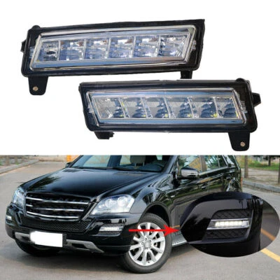 2X LED Nebelscheinwerfer Tagfahrlicht Für Benz M GL GLK W164 X164 X204 2010-2013 - Bild 1 von 4