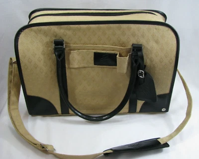 Bolsa de viaje Joy Mangano con compartimentos divididos equipaje negro camel Foto 1 de 4