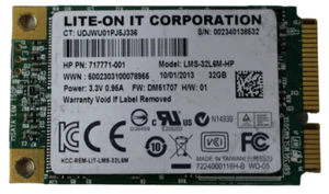 Disque SSD mSATA 32 Go LITE-ON LMS-32L6M-HP 100 % santé - Photo 1/2