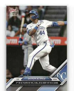 DAIRON BLANCO 2024 Topps Now #173 Kansas City Royals, PR: 334 KC Baseball Card - Picture 1 of 4