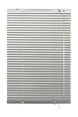 Gardinia Alu Jalousie, Aluminium Jalousette für Decken- oder Wandmontage Silber
