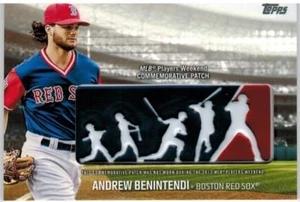 Parche con el logotipo del fin de semana Topps Players 2018 #PWP-ABN ANDREW BENINTENDI Boston Red Sox - Imagen 1 de 3