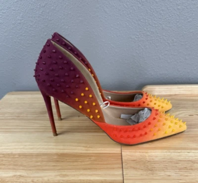 Tacones de aguja Steve Madden Spiked 4" VALA-S NARANJA MULTI Ombre Talla 9M Foto 1 de 4