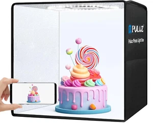 PULUZ Photo Studio Light Box 10"x10" Portable Large Lightbox Photo Booth Kit USA - Picture 1 of 10