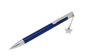 Blauer Kugelschreiber mit Stern Charm - Bild 1 von 3