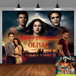 Twilight Personalised Custom Banner Backdrop Party Supplies Birthday Gift - Picture 1 of 6