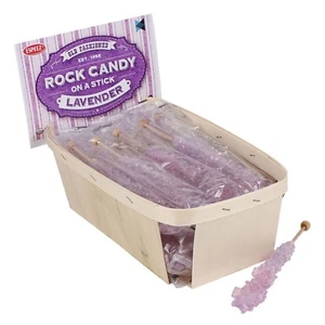 Lavender Rock Candy - 24 Sticks - Tutti-Frutti - Party Favors - Candy Buffet ... - Picture 1 of 9