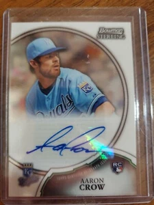 2011 Bowman Sterling Aaron Crow Auto Rc autograph Rookie Kansas city Royals! - Picture 1 of 2