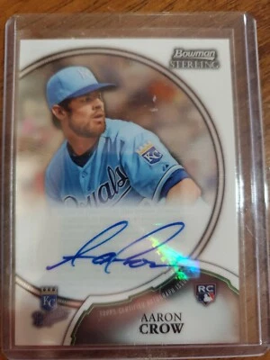 2011 Bowman Sterling Aaron Crow Auto Rc autograph Rookie Kansas city Royals! - Image 1 of 2