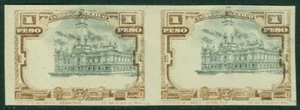 EDW1949SELL: MÉXICO 1915 Sc #513 Par Imperf con cambio dramático de centro en estado bastante bueno mog - Imagen 1 de 2