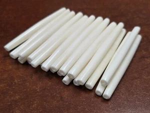 50 PCS WHITE BUFFALO BONE HAIR PIPE CHOKER BEADS PENDANTS 3" - Picture 1 of 1