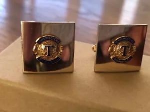 VINTAGE TOASTMASTERS INTERNATIONAL CUFFLINKS - Picture 1 of 5