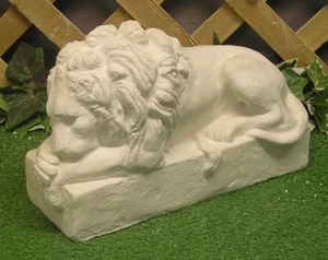 1656 Classical Lying Lion Sentry Latex Fiberglass Production Mold Concrete - Picture 1 of 2