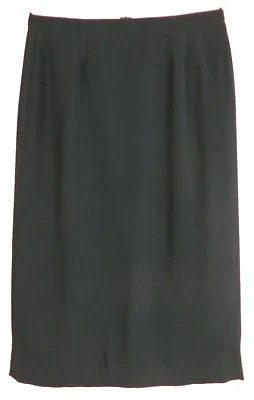 SK18256- JUDITH HART Mujer Poliéster Recto Falda Lápiz Midi Negra Talla 16 Foto 1 de 4