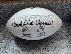 Rare MAXWELL CLUB 2012 Mini Souvenir Football Autographed Dick Vermeil - Picture 1 of 5