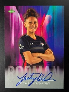 2021 Parkside NWSL Signature Series Trinity Rodman Blue Rookie Auto /250 RC - Picture 1 of 2