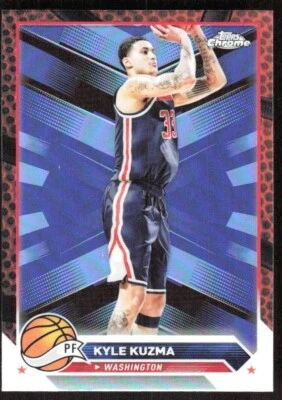 2024-25 3636E TOPPS CHROME BASKETBALL REFRACTOR KYLE KUZMA Washington Wizards - Image 1 of 2