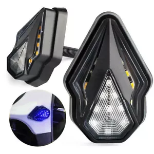 2Pcs Motorcycle Turn Signal Lights LED Flush Mount Indicator 12V Universal Fit - Picture 1 of 6