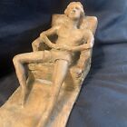 Terra-Cotta Clay Sculpture Vintage Signed What An Amazing Art Piece To Own