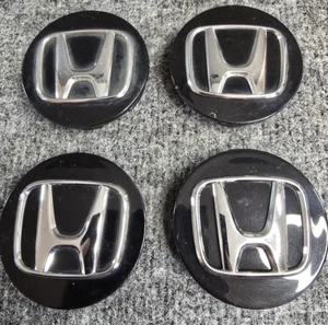 (4) Honda OEM Black Plastic 2 3/4" 2.75" Wheel Center Cap Hub Dust PS+PPE #82 - Picture 1 of 8