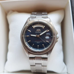 Ultra Raro Orient President Día Fecha Titanio Mecánico Automático Reloj Japón - Imagen 1 de 13