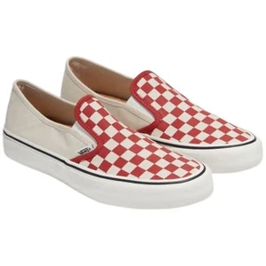 Mens Vans Slip-On Vr3 Sf Checkerboard Red Shoes - Picture 1 of 4