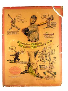 vtg 1947 Ted Williams Louisville Slugger Advertising Baseball Sign Red Sox - Picture 1 of 16