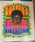 High Mass 1967 Vintage Encore Theater Headshop Poster By Bob Fried Nm Aor-2.368