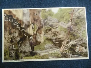 Alte Postkarte Karte des fallenden Brunnens Knaresborough (um 1950) Echtfoto - Bild 1 von 2