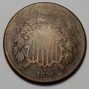 Nicer Low Mintage 1870 Two Cent Piece - Picture 1 of 2