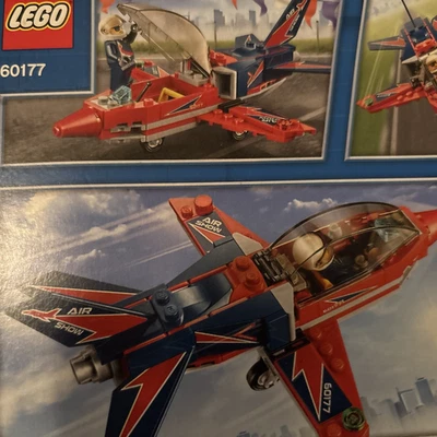 LEGO CITY Airshow Jet 60177 Building Toy Set & 1 Minifig 87 Pieces Age 5+ 2018 - Image 1 of 3
