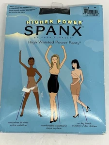 Spanx NEW Higher Power Panties Smoothing Performance Underwear Size E Black - Picture 1 of 5