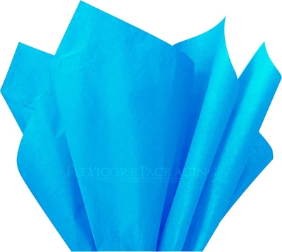| Gift Wrap Tissue Paper|15"X20"|100 Count (Turquoise, 100 Sheets) - Image 1 of 4