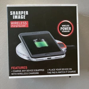 NEW Sharper Image Fast Wireless Charger No Wires No Fuss Charging Indicator 5W - Picture 1 of 7