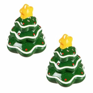 NUOVO SHAKER SALE E PEPE A FORMA DI ALBERO DI NATALE IN CERAMICA - Foto 1 di 2