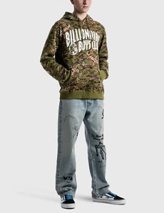 👩‍🚀 Billionaire Boys Club BB CAMO ARCH [821-1307] Military OLIVE DRAB HOODIE - Picture 1 of 13