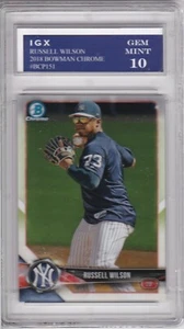 RUSSELL WILSON ROOKIE CARD Bowman Chrome GEM MINT 10 Football Baseball $$ RC! - Picture 1 of 1