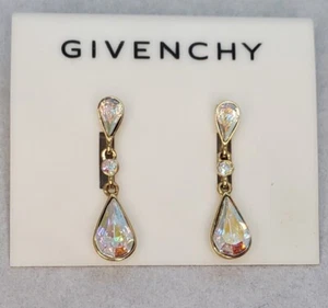Givenchy Teardrop Multifaceted Crystallized W/ Swarovski Earrings - Picture 1 of 9