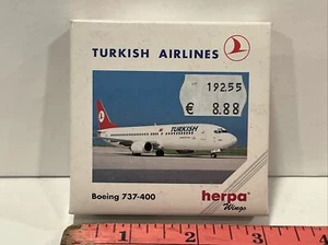 1:500 Herpa Turkish Airlines Airways Boeing 737 400 Scale Model Toy Jet Turkey - Picture 1 of 10