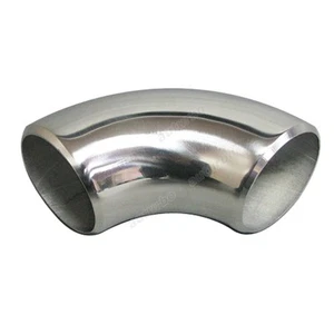 1.75" OD 304 Stainless Steel Elbow 90 Degree Pipe Polished 11 Gauge - Imagen 1 de 1